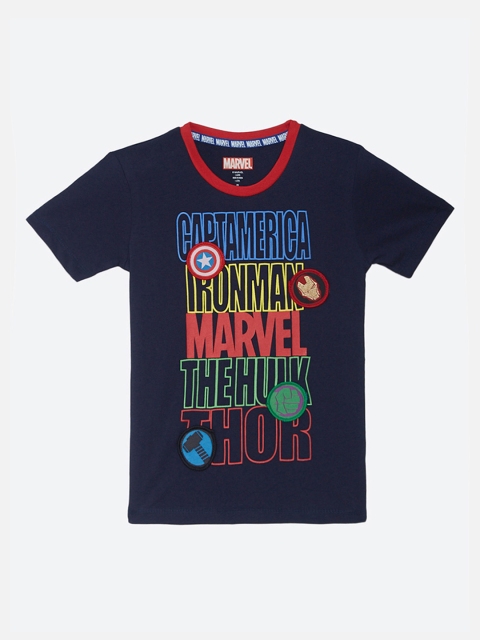 

Kids Ville Avengers featured Navy Blue Tshirt for Boys