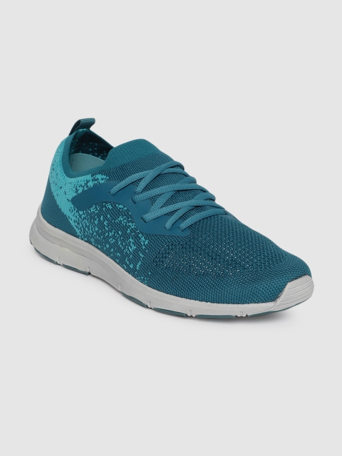 

French Connection Men Turquoise Blue Woven Design Sneakers
