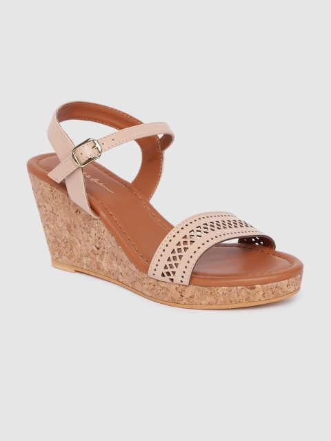

Mast & Harbour Women Pink Solid Open Toe Heels