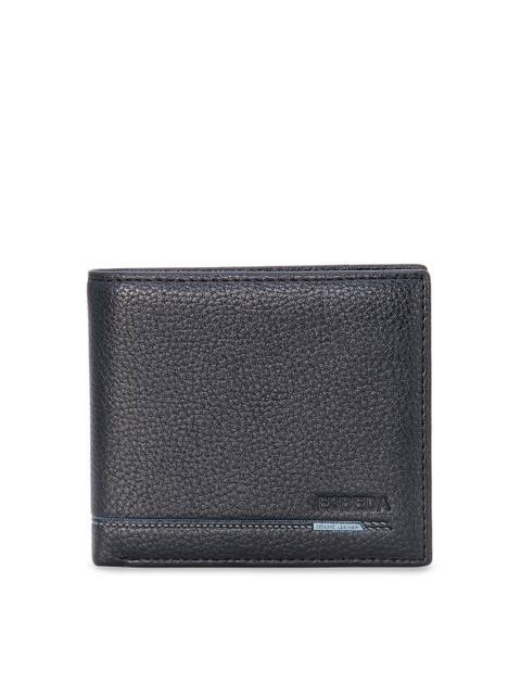 

ESBEDA Men Black Solid Two Fold Wallet