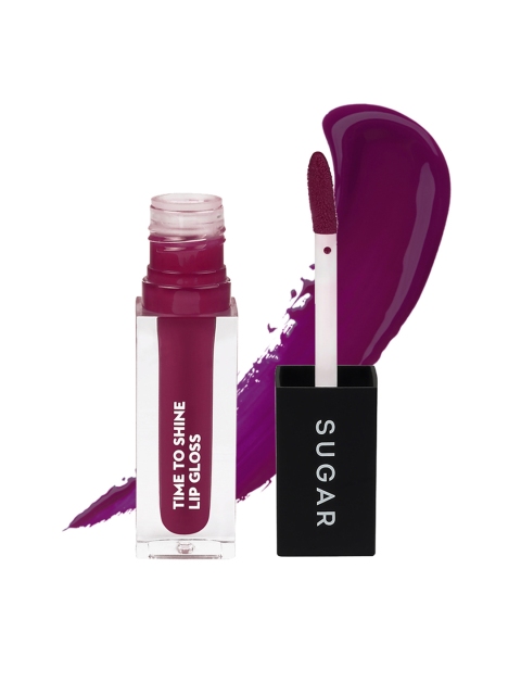 

SUGAR Cosmetics Time To Shine Berryda Lip Gloss 08, Purple