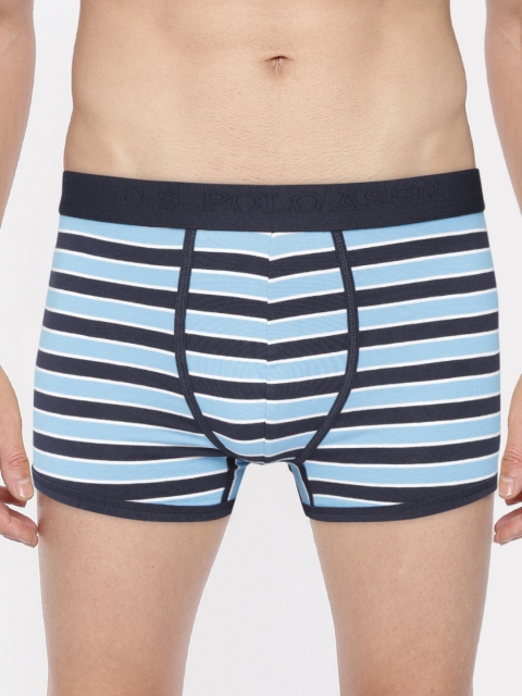 

U.S. Polo Assn. Men Blue & White Striped Trunks Y9I004-982-ST