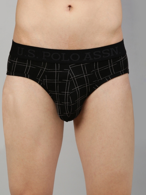 

U.S. Polo Assn. Men Black Printed Briefs Z9I615-CL1-PR-L