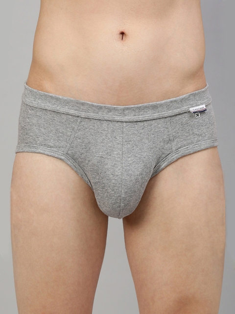 

U.S. Polo Assn. Men Grey Melange Solid Briefs I640-003-P1