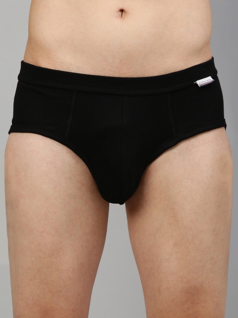 

U.S. Polo Assn. Men Black Solid Briefs I640-002