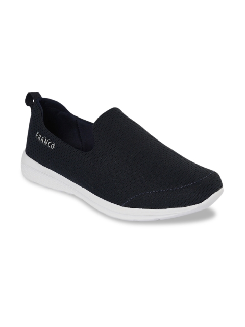 

Franco Leone Men Blue Mesh Running Shoes
