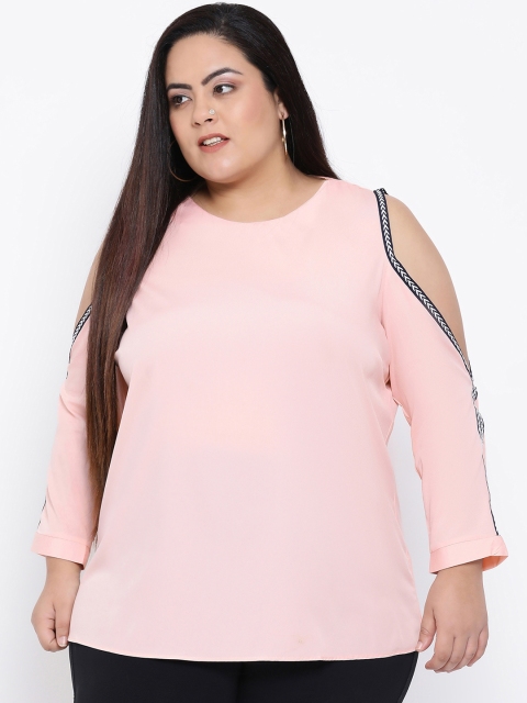 

Oxolloxo Women Pink Solid A-Line Top