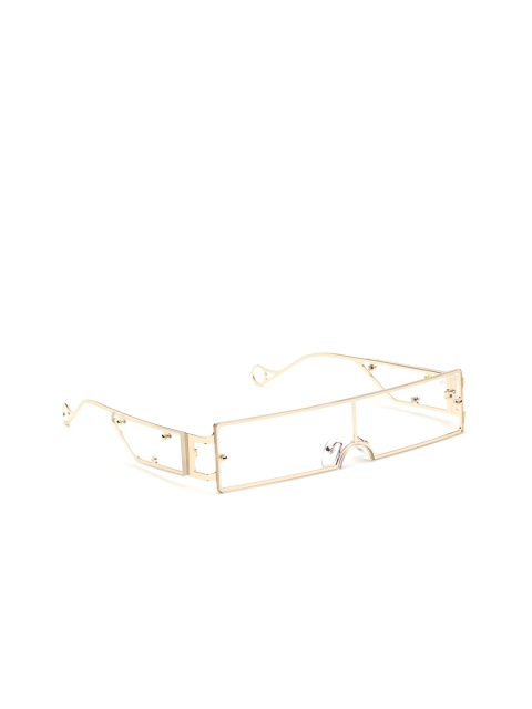

Bellofox Women Rectangle Sunglasses BS1658, Transparent