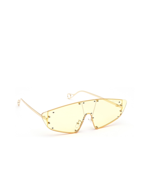 

Bellofox Women Shield Sunglasses BS1636, Yellow