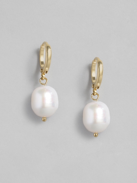 

Accessorize Gold-Plated & White Classic Freshwater Pearl Drop Earrings