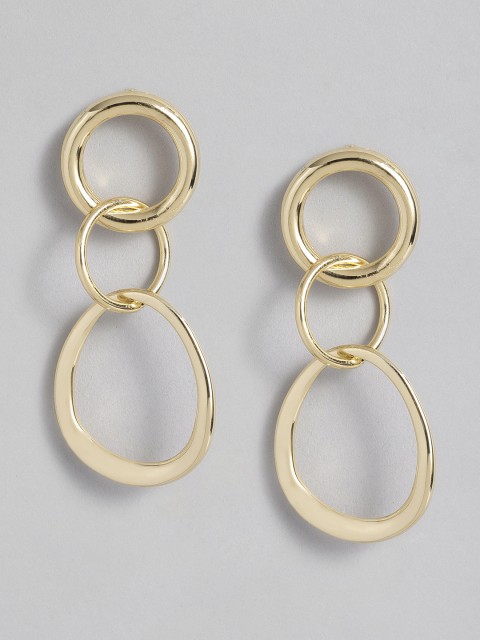 

Accessorize Gold-Toned Contemporary Chain Link Drop Earrings