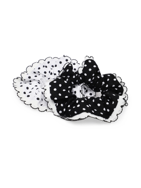 

Accessorize Set of 2 Printed Ponytail Holders, Black