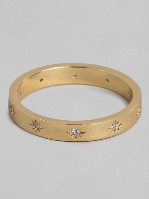 

Accessorize Gold-Plated CZ Stone Studded Finger Ring