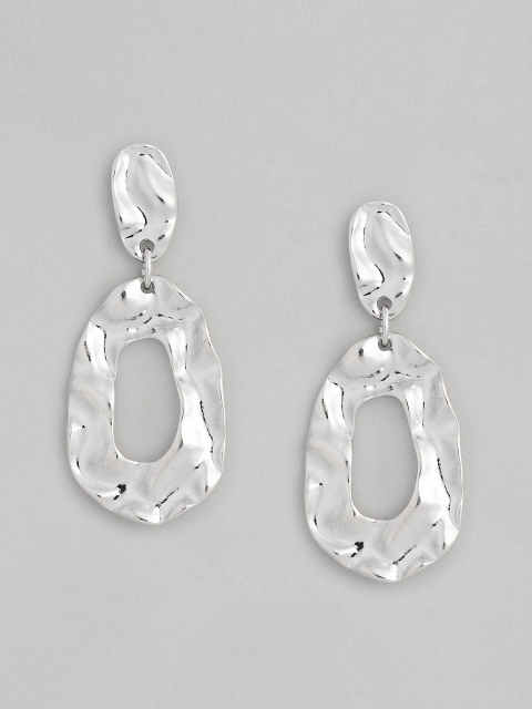 

Accessorize Silver-Toned Geometric Drop Earrings