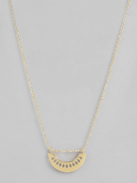 

Accessorize Gold-Plated Pendant With Chain