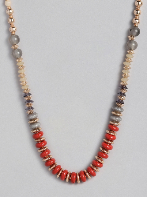 

Accessorize Multicoloured Beaded Long Necklace, Multi