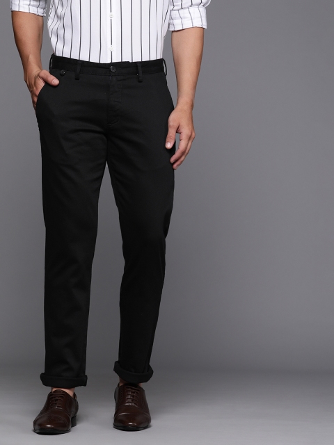 

Louis Philippe Sport Men Black Slim Fit Solid Regular Trousers