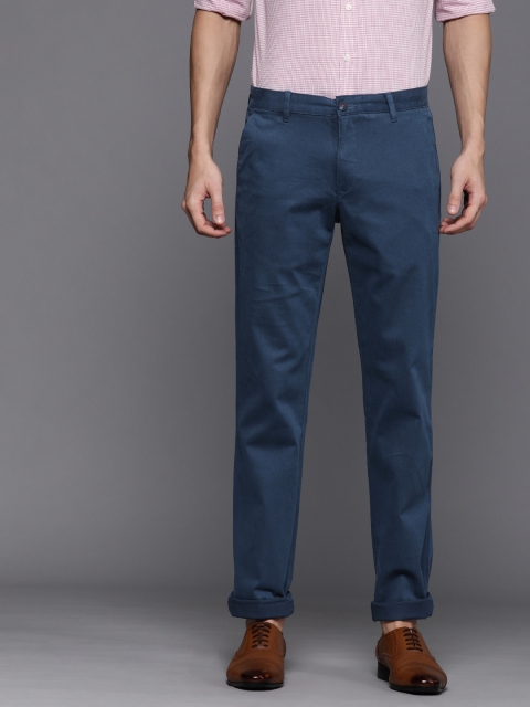 

Louis Philippe Sport Men Blue Slim Fit Solid Regular Trousers