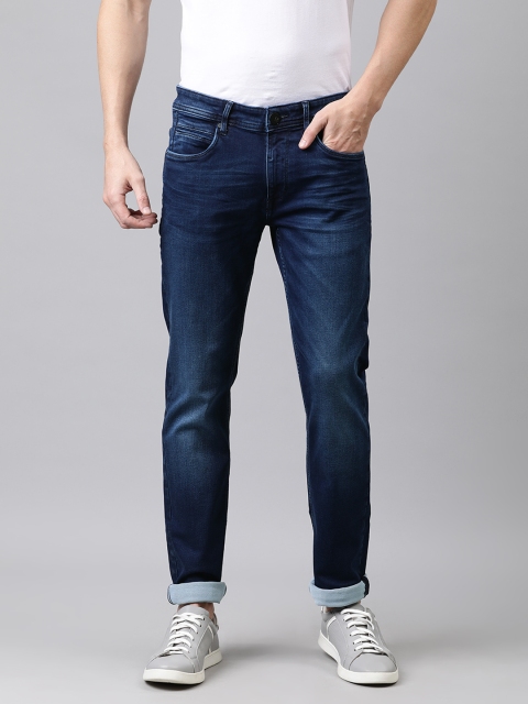 

Louis Philippe Jeans Men Blue Slim Fit Low-Rise Clean Look Stretchable Jeans