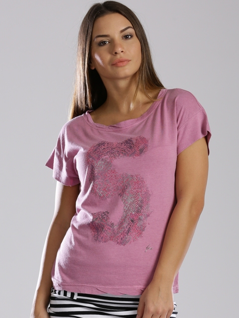 

GAS Pink Printed T-shirt