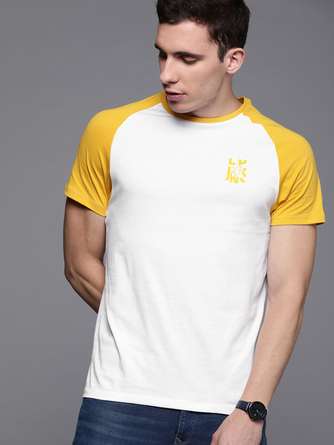 

Louis Philippe Jeans Men White Solid Round Neck T-shirt