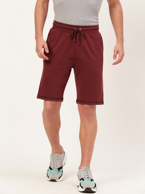 

ether Men Rust Red Solid Regular Fit Regular Shorts