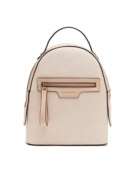 

GIORDANO Women Beige Solid Backpack