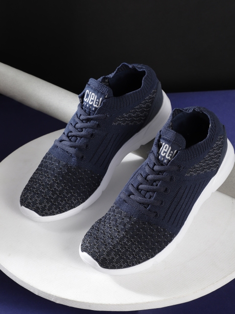 

Crew STREET Men Navy Blue Running Shoes