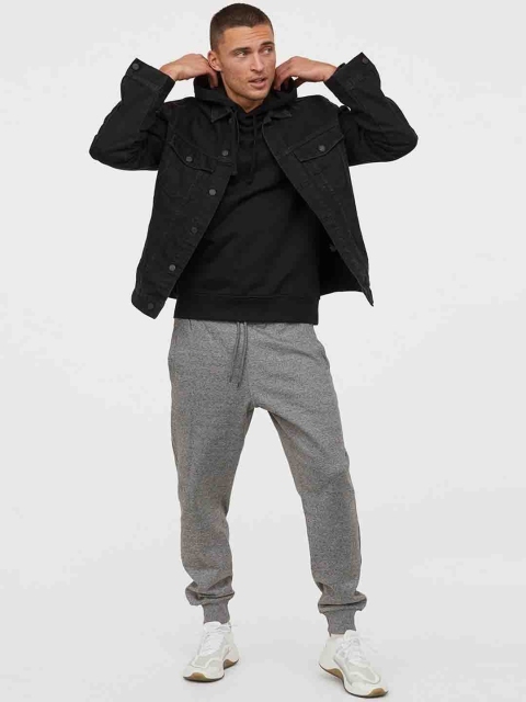 

H&M Men Grey Melange Solid Sustainable Joggers