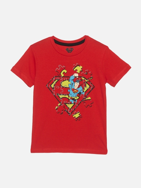 

Kids Ville Superman featured Red Tshirt for Boys