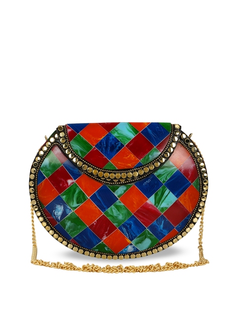 

Anekaant Multicoloured Embellished Clutch, Multi