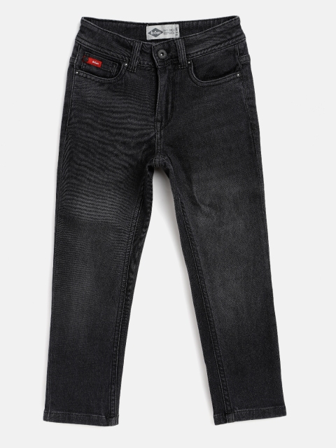 

Lee Cooper Boys Black Slim Fit Light Fade Stretchable Jeans