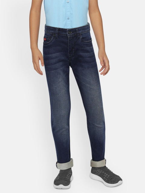 

Lee Cooper Boys Blue Slim Fit Mid-Rise Clean Look Stretchable Jeans