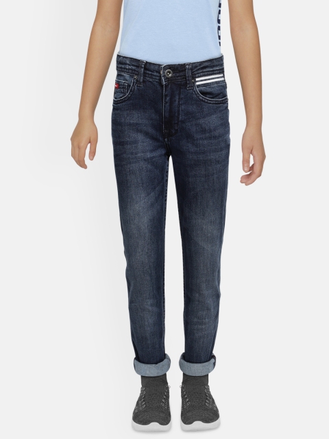 

Lee Cooper Boys Navy Blue Slim Fit Mid-Rise Clean Look Stretchable Jeans