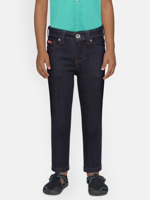 

Lee Cooper Boys Navy Blue Skinny Fit Mid-Rise Clean Look Stretchable Jeans