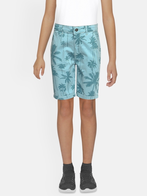 

Lee Cooper Boys Blue Printed Regular Fit Chino Shorts