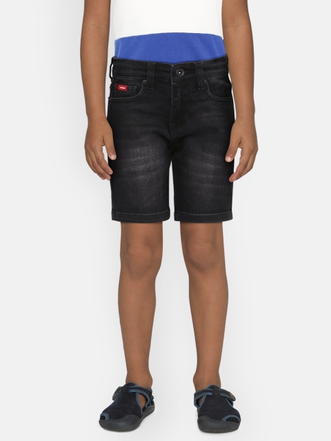 

Lee Cooper Boys Black Washed Regular Fit Denim Shorts