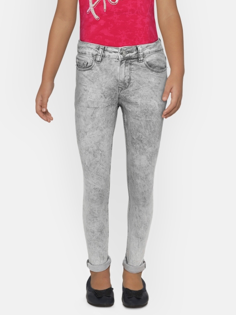 

Lee Cooper Girls Grey Pearl (LC-03) Skinny Fit Mid-Rise Jeans