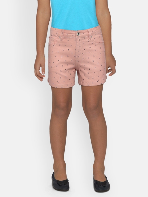 

Lee Cooper Girls Pink Printed Regular Fit Shorts