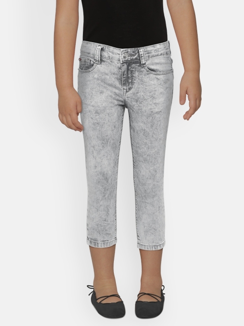 

Lee Cooper Girls Grey Regular Fit Mid-Rise Clean Look Stretchable Jeans