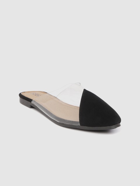 

Street Style Store Women Black & Transparent Mules