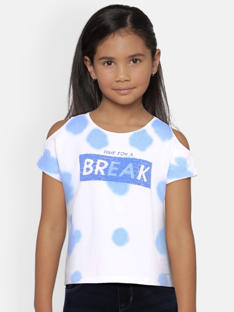

Lee Cooper Girls White Printed Pure Cotton Top