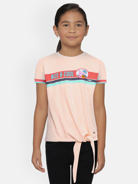 

Lee Cooper Girls Pink Printed Top