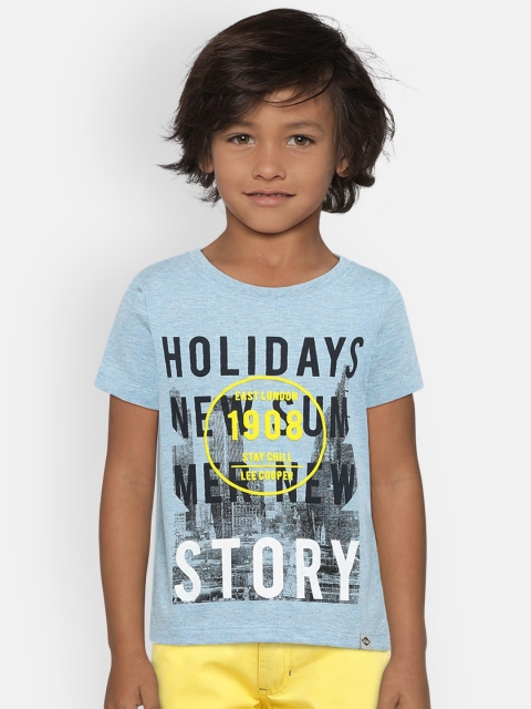 

Lee Cooper Boys Blue Printed Round Neck T-shirt