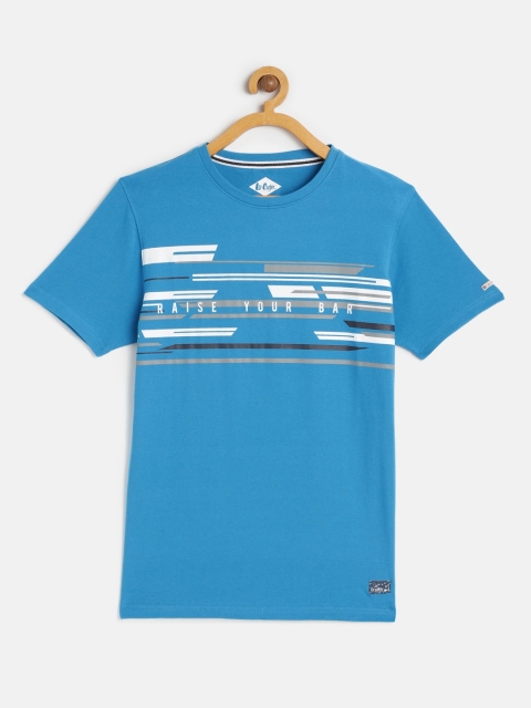 

Lee Cooper Boys Blue Pure Cotton Printed Pure Cotton T-shirt