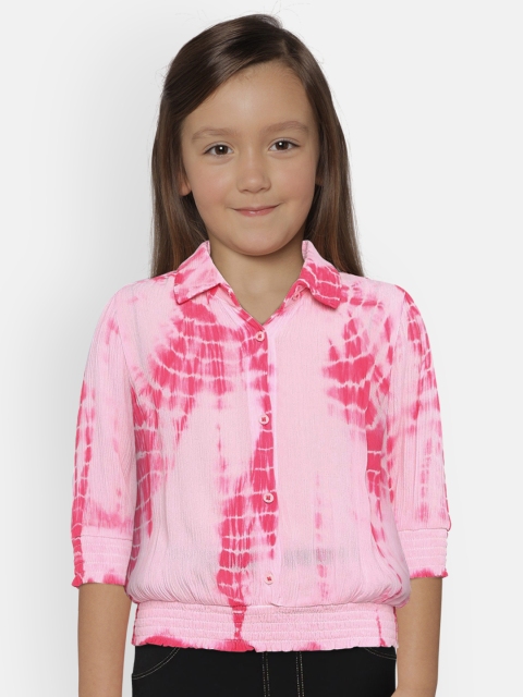 

Lee Cooper Girls Pink Dyed Blouson Top