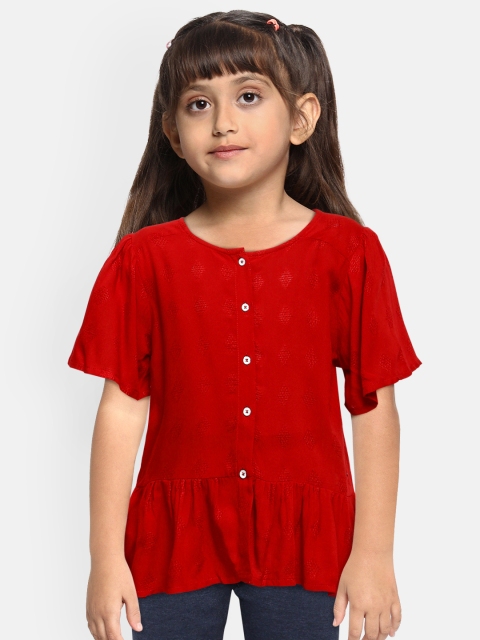 

Lee Cooper Girls Red Peplum Top