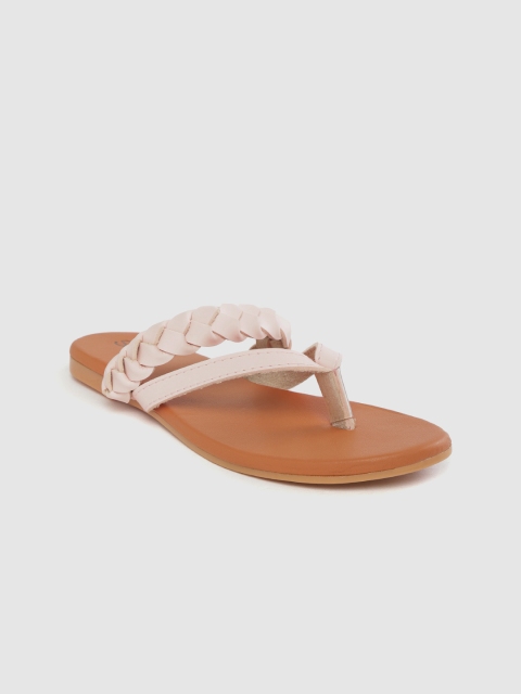 

Street Style Store Women Pink Braided Open Toe Flats