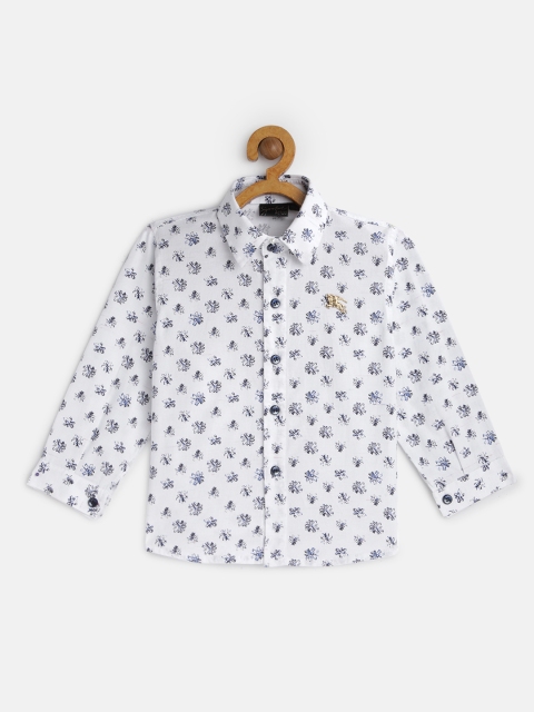 

Actuel Boys White Regular Fit Printed Casual Shirt