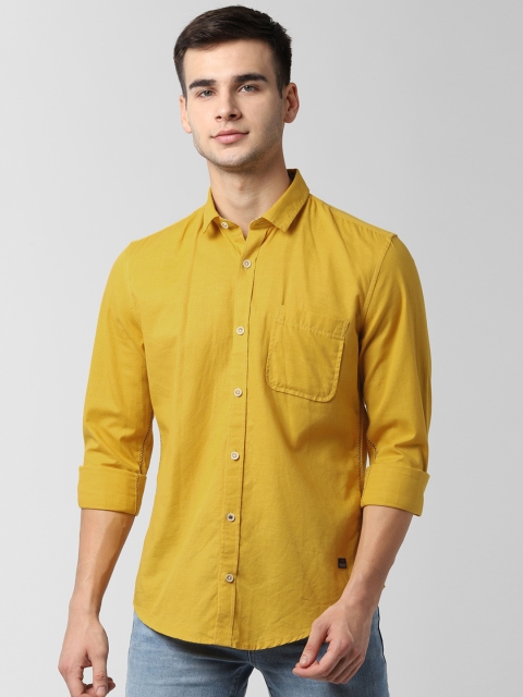 

Peter England Men Yellow Slim Fit Solid Casual Shirt